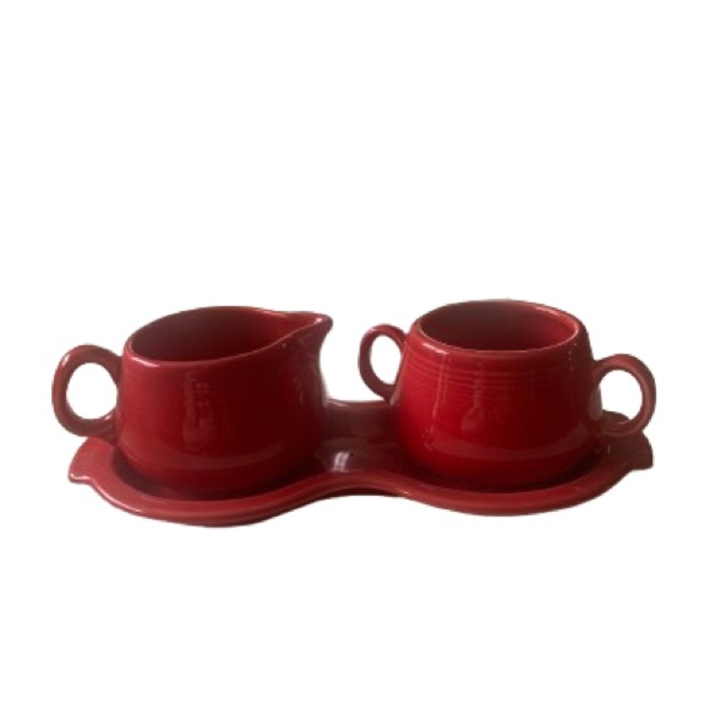 Fiesta Sugar & Creamer Set with Tray